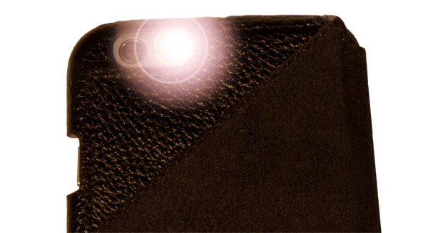 Opis mobile 6 garde multifunctional genuine leather cover for iPhone 6/6s in black with red seams